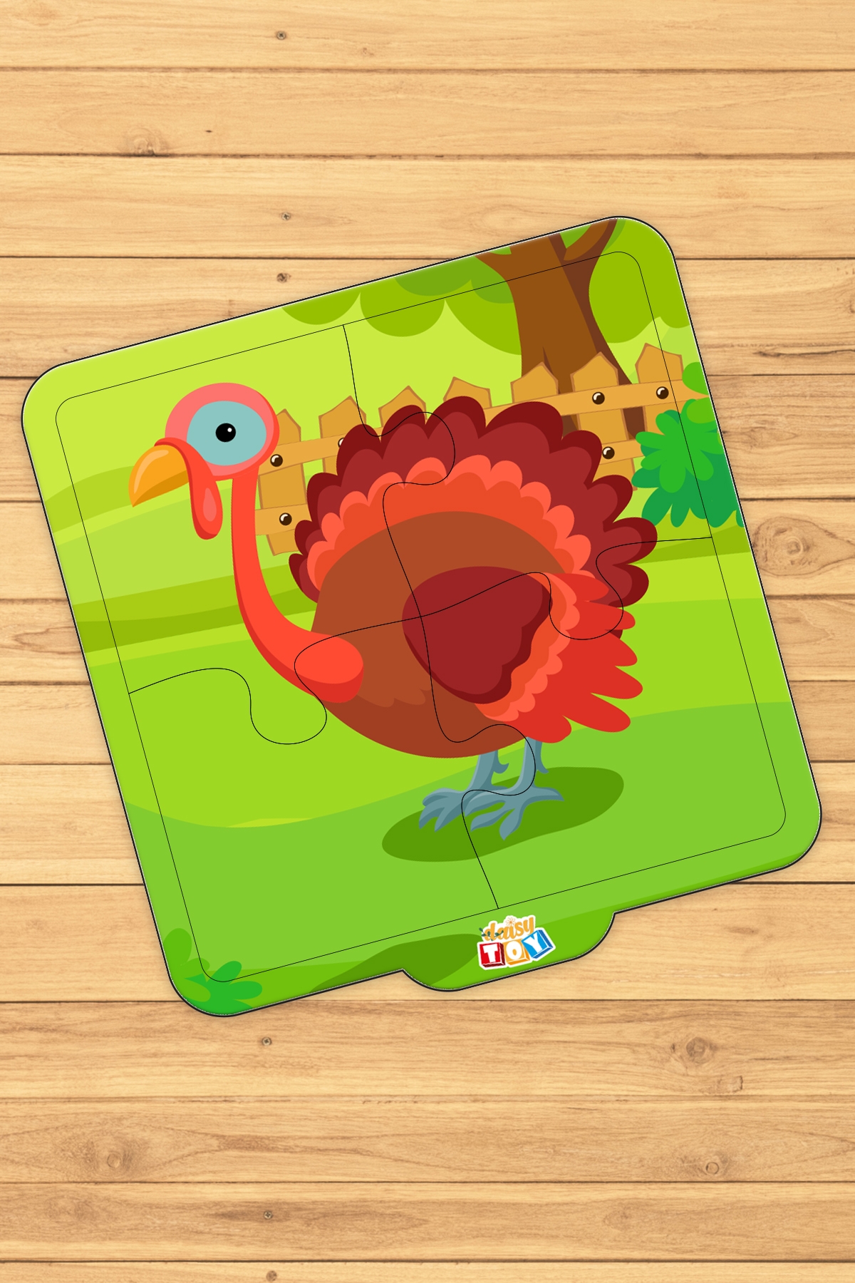 İlk Puzzle’ım 4 Parça Çiftlik Hayvanları Hindi Yapboz