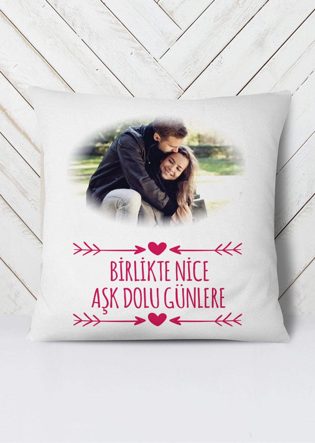 Resimli Kişiye Özel Aşk yastığı