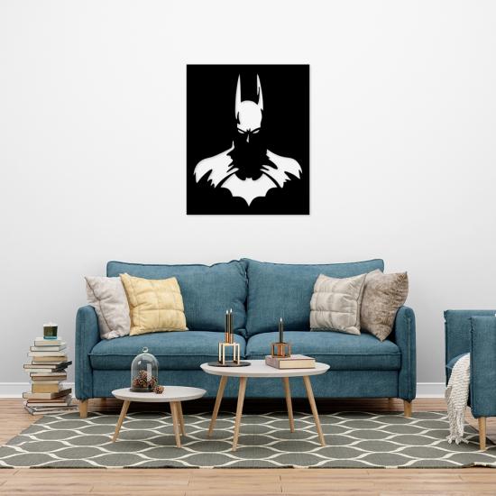 Batman Silüetli Ahşap Duvar Panosu