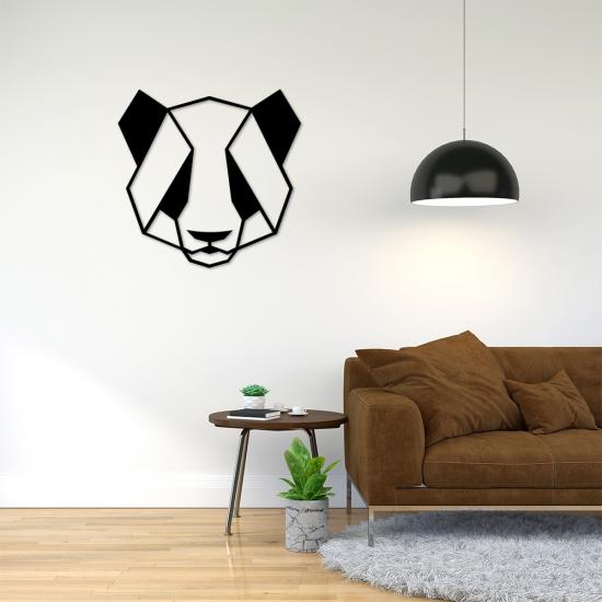 Geometrik Kesim Panda Ahşap Duvar Panosu