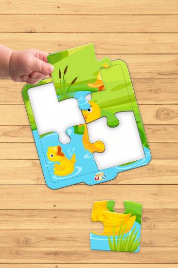 İlk Puzzle’ım 4 Parça Sevimli Ördekler Yapboz