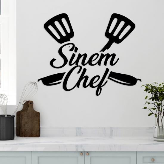 Chef Yazılı İsimli Mutfak Süsü