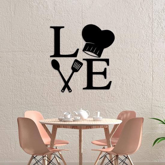 Love Yazılı Mutfak Süsü