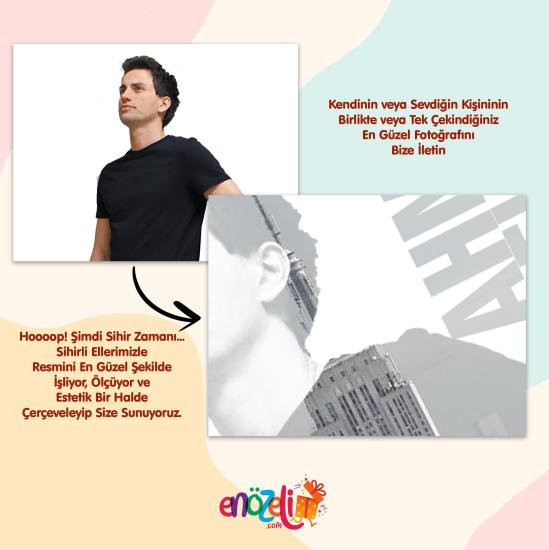 Resimli Dekoratif Çerçeve ve Yıldız Haritası
