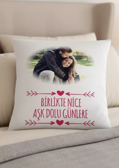 Resimli Kişiye Özel Aşk Yastığı | Sevgiliye Özel