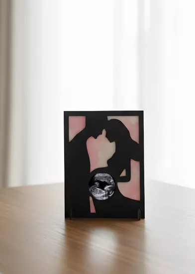 Romantik Sevgililer Ultrason Çerçevesi | Kişiye Özel